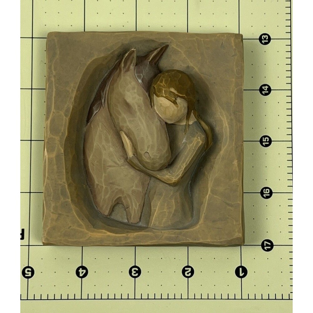 Willow Tree Quiet Strength Horse Plaque "Always There For Me"’05 Susan Lordi EUC - Picture 4 of 4